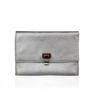 Metallic Silver Clutch