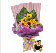 Sunflower Graduation Bouquet