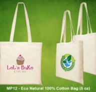 Eco Natural 100% Cotton Bag (5oz)