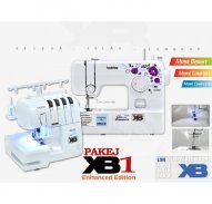 Combine Brother Ja1400-xb Sewing Machine & Brother 2104d-xb Overlock Machine